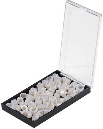 PRAKDENT Dental Temporary Crown Cap Veneers Molar Resin Teeth 50 Pieces /No Dental Elevator