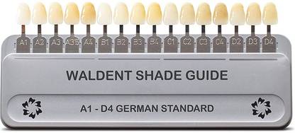 Waldent Clinical Shade Guide For Accurate Tooth Color Determination|16Shades|A1-D4 Range Dental Elevator