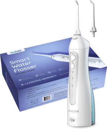 ORACURA Smart Water Flosser OC010 without Protective Case|Portable & Rechargeable | IPX7 Waterproof | 3 Modes | Water Flossing for Home and Travel