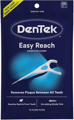 DenTek Complete Clean Floss Picks, Fresh Mint 75 ea