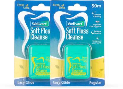 Wellvart Soft Floss Cleanse Fresh Lime