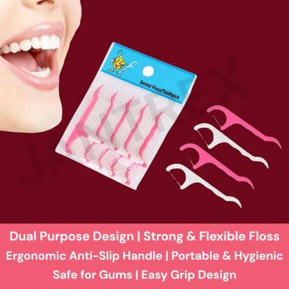 Jantrex Oral Flossers for Reducing Bad Breath and Fighting Tooth Decay