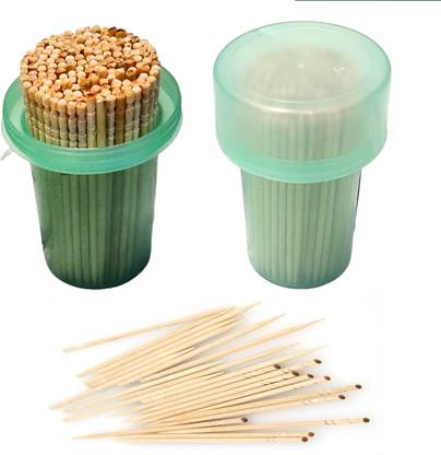 NatkhatGopal Natkhat Gopal Best Quality Wooden Bamboo Toothpick, Dental-floss stiick