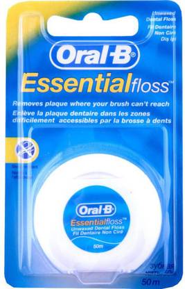 Oral B Essential Floss UnWaxed 50m