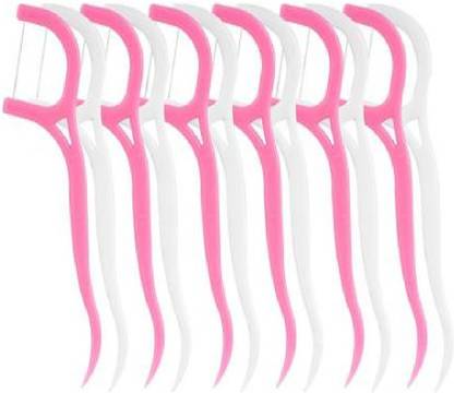 avnish Oral Gum Teeth Clean Floss Thread Dental Nylon Wire Flosses Plastic Tooth Picks. (60 pc)