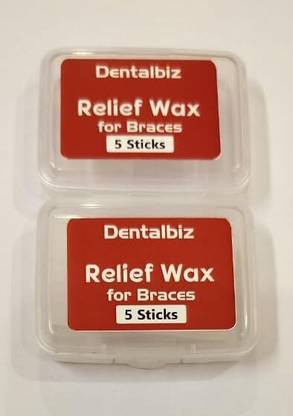 dentalbiz relief wax for braces pack of 2 box