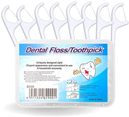 Puedo 20 pcs 3 in 1 Tooth Cleaning Dental Floss Toothpicks