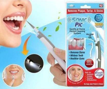 REEKUZ New Sonic Pick Power Floss Dental Cleaning Whitening Teeth Kit