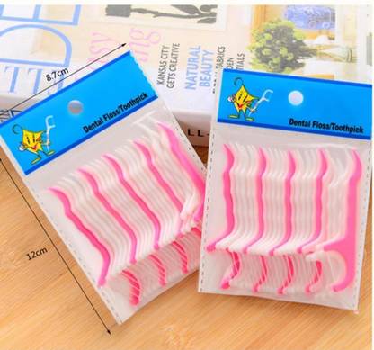 Starsingh Disposable Oral Care Dental Floss Toothpick with Thread