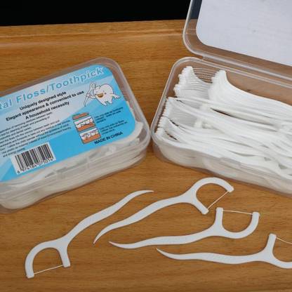 Puedo 30 pcs 3 in 1 Tooth Cleaning Dental Floss Toothpicks