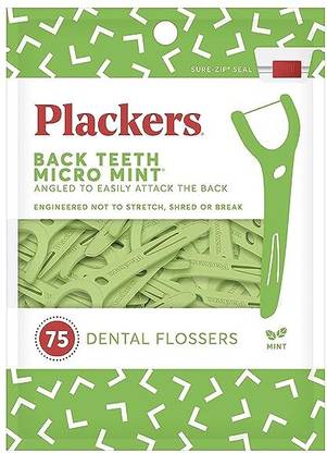 Plackers Placker's Flosser, Right Angle, 75 Count