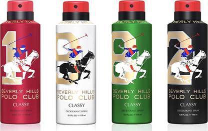 BHPC CLASSY DEO NO.1,9,8&2 ; 175ML EACH (PACK OF 4) Deodorant Spray  -  For Men