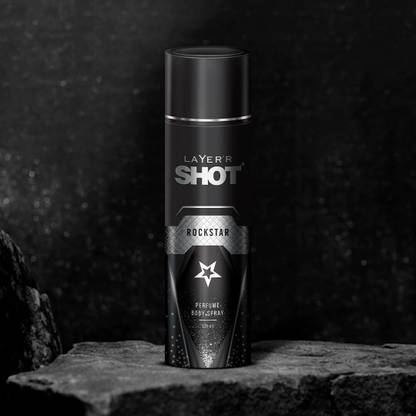 LAYER'R Shot Rockstar Perfum Body Spray Body Spray  -  For Men