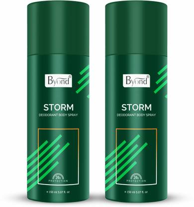 Byond Strom Deodorant Body Spray, 24 Hour Odor Protection Long Lasting Deo Deodorant Spray  -  For Men