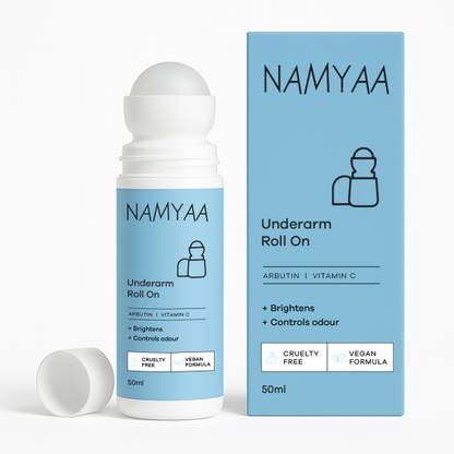 Namyaa Underarm Roll On- 4% AHA BHA & 6% Brightening Complex|Reduces Pigmentation&Odour Deodorant Roll-on - For Women