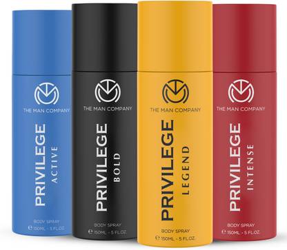 THE MAN COMPANY Privilege Intense , Legend, Bold & Active Deodorant Spray  -  For Men