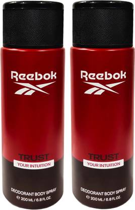 REEBOK trust deodorant body spray each Pack2x200 ml your intuition Body Spray  -  For Men & Women