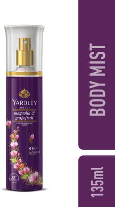 Yardley London Magnolia & Grapefruit Fine Fragrance Mist with 2X Perfume Body Mist  -  For Women