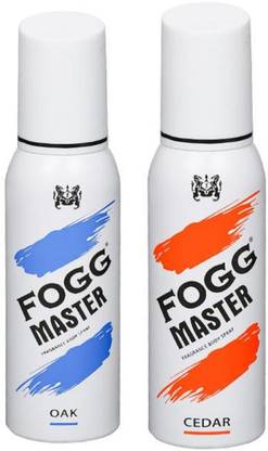 FOGG Master Oak and Cedar Fragrance Body Spray 120ML Each (Pack of 2) Body Spray  -  For Men & Women