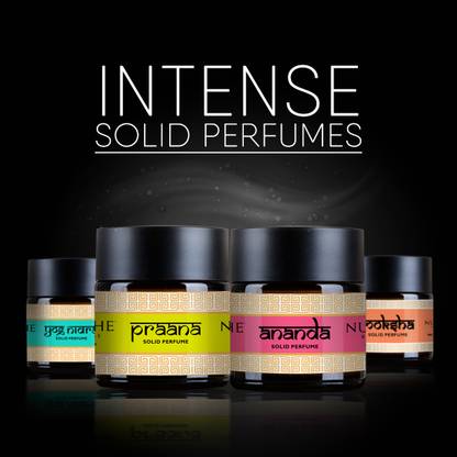 Nuskhe By Paras Solid Perfume | Pack Of 4 | Ananda | Moksha | Yog Nidra | Praana | Deodorant Cream  -  For Men & Women