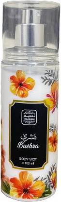 NASEEM Bushra Alcohol Free Body Mist with Fresh Rose Leather Musk Amber Fragrance Body Mist  -  For Men & Women