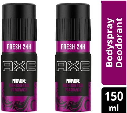AXE Provoke Deodorant Spray 150ml Pack of 2 Each Body Spray  -  For Men & Women