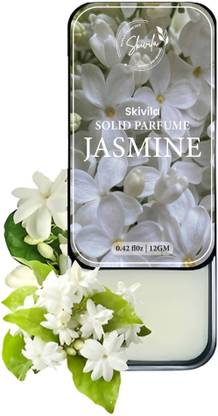 skivila Jasmine Solid Perfume | Floral Fragrance for men and women - 12Ml Deodorant Cream  -  For Men & Women