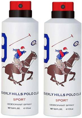 बेवरली हिल्स पोलो क्लब स्पोर्ट नंबर 9 डिओडोरेंट कॉम्बो पैक ऑफ़ 2 (175ml प्रत्येक) डिओडोरेंट स्प्रे  -  पुरुषों के लिए