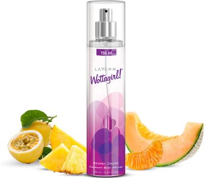 LAYER'R Wottagirl Secret Crush Long Lasting Fragrance Body Spray  -  For Women