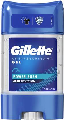 Gillette Clear Gel Power Rush Antiperspirant 70ml Deodorant Stick  -  For Men