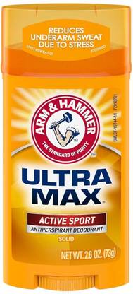 ARM & HAMMER Ultramax Deodorant Antiperspirant Invisible Solid Wide Stick Deodorant Stick  -  For Men & Women