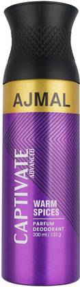 Ajmal Captivate Advanced |Aromatic Woody Long Lasting Body Perfume Deodorant Spray Deodorant Spray  -  For Men & Women