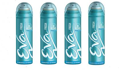 EVA Light Blue Fresh Deodorant Spray Deodorant Spray  -  For Women