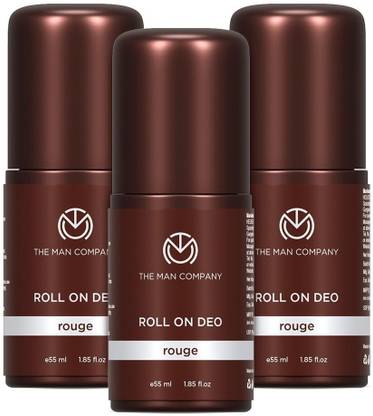 THE MAN COMPANY ROUGE Deo roll On for Men, Pack of 3, 55ml each Deodorant Roll-on  -  For Men