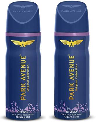 PARK AVENUE New STORM DEODORANT FOR MEN, 150ML PK OF 2 Deodorant Spray  -  For Men