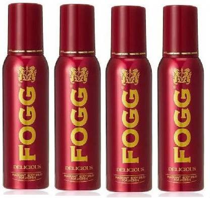 FOGG DELICIOUS PACK OF 4** Body Spray  -  For Men & Women