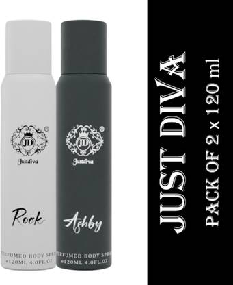 Just Diva Rock & Ashby Long Lasting No Gas Deodorant Perfume Body Spray  -  For Men