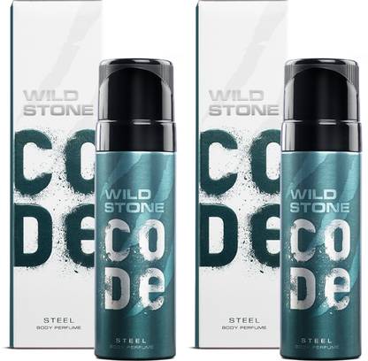 Wild Stone CODE Steel Body Perfume (120 ml each) Body Spray  -  For Men