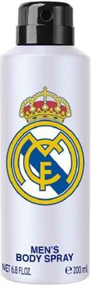 Real Madrid White Deodorant For Unisex Body Spray  -  For Men & Women