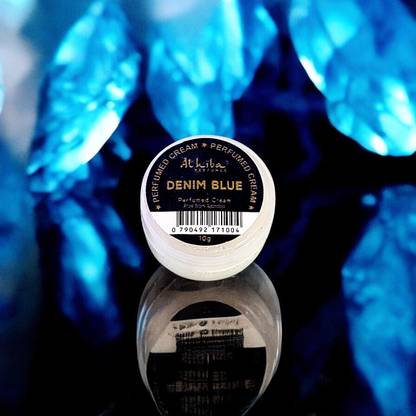 Al Hiba Denim Blue Scented Long-Lasting Body Cream - 10gm Deodorant Cream - For Men & Women