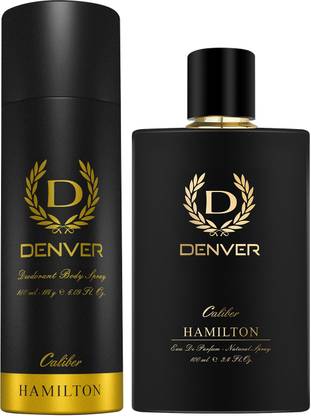 DENVER Caliber Perfume100 ml and Caliber Deo 180 ml Body Spray - For Men