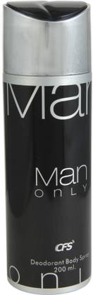 CFS Man only Black Deodorant Spray  -  For Men