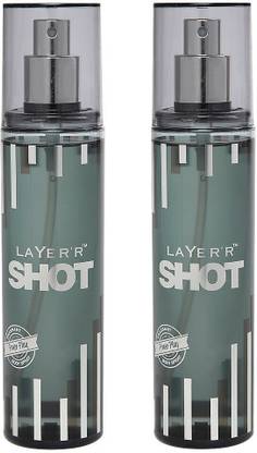Layer'r Shot SHOT POWER PLAY 135 ML EACH (PACK OF 2) Deodorant Spray  -  For Men & Women