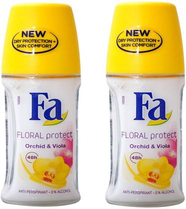 FA 2 Floral Protect Roll On Deodorant Roll-on  -  For Men