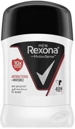 Rexona Antibacterial + Invisible Antiperspirant Deodorant Stick  -  For Men