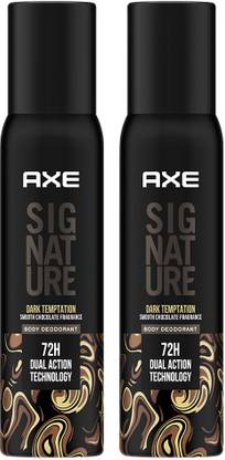 AXE SIGNATURE Dark Temptation Deodorant No Gas Body Perfume Deodorant Spray  -  For Men