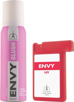 Envy Blush 120 Ml & Luv Pocket 18 Ml Perfume Combo Perfume Body Spray  -  For Women