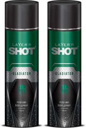LAYER'R Shot Gladiator Deodorant Spray - For Men  (240 ml, Pack of 2)