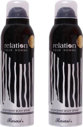 RASASI 2 Relation Men Deodorant Spray  -  For Men