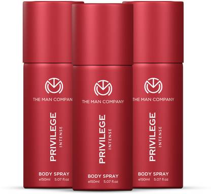THE MAN COMPANY Privilege Intense Deodorant Combo Pack of 3 Deodorant Spray  -  For Men